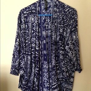 Forever 21 bat sleeve Tribal Print sweater