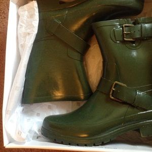 Falcon Motorcycle Olive green Sperry Rain boots