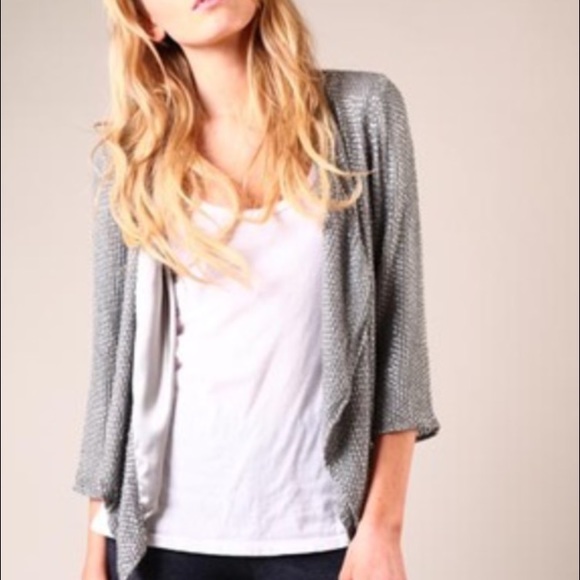 Parker soft grey beaded blazer. - Picture 1 of 3