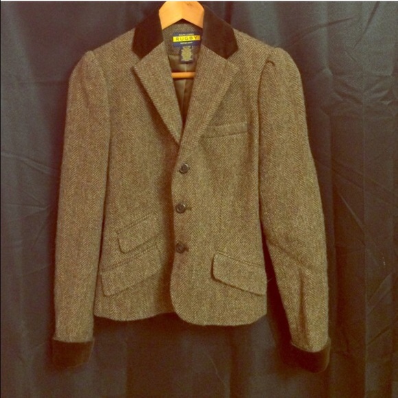 ralph lauren brown blazer