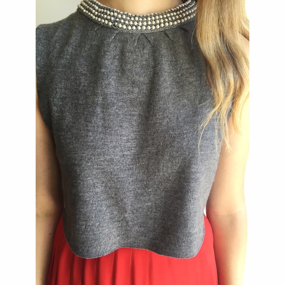 🎉Not for sale 🎉wool cropped sweater & skirt - Picture 2 of 4