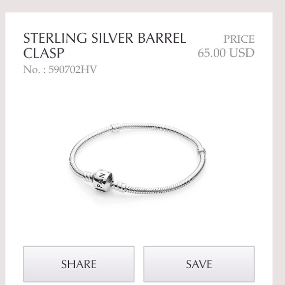 Sterling Silver Pandora Bracelet