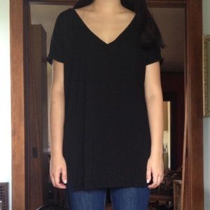 Oversized Black T-Shirt Dress