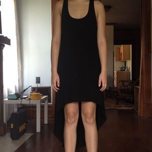 Black Maxi hi-lo Dress