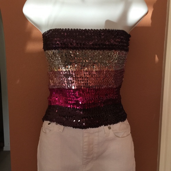 Sequin Tube Top