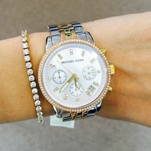 Tri color original Michael Kors watch, brand new