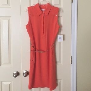 Calvin Klein Orange Dress