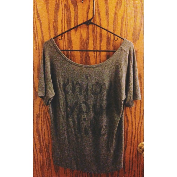 Grey loose fit tee