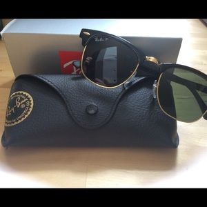SOLD. ClubMaster Classic Raybans (Polarized)
