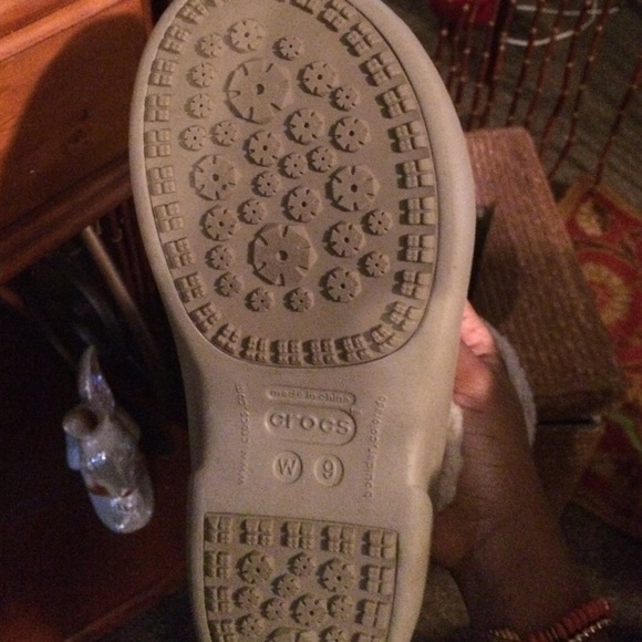 New CROCS Nadia Boots Khaki Rubber Mid calf boots - Picture 4 of 4