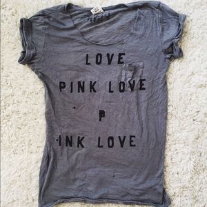 PINK oversized tee.