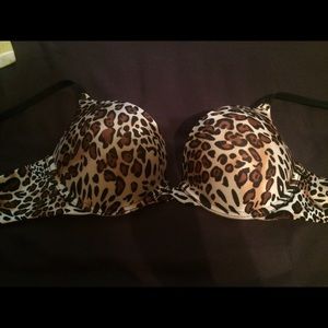 Leopard print bra-Adds two cup sizes!