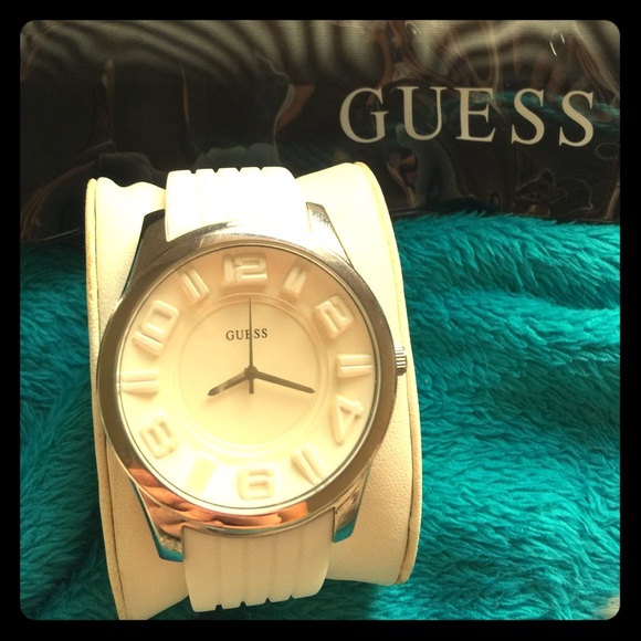 GUESS white watch