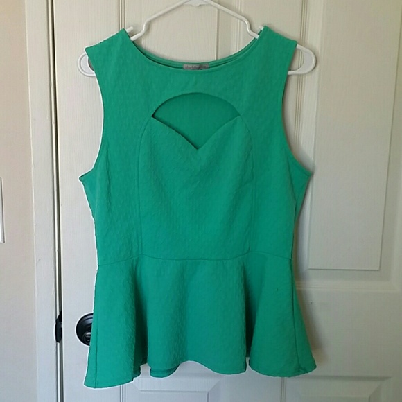 Charlotte Russe Tops - Mint peplum top
