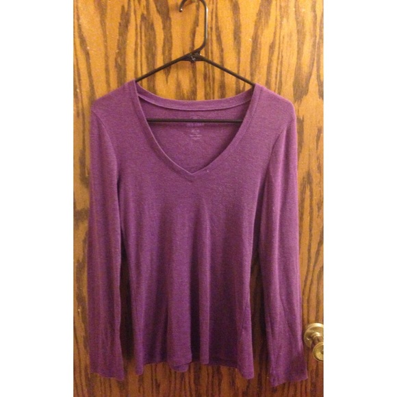 Purple 3/4 length tee