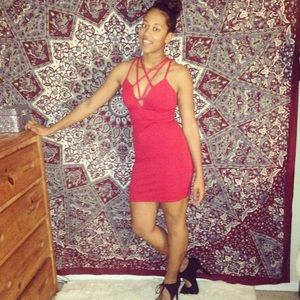 Sexy but classy red club dress!