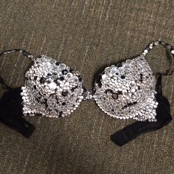 DONATED. Rhinestone festival bra