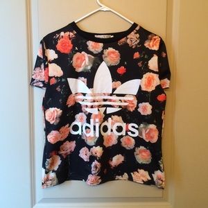 Adidas floral top