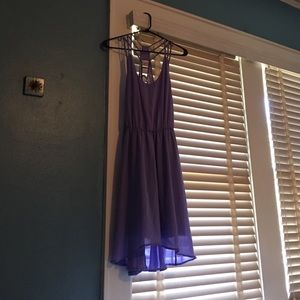 Nordstrom high/low dress w crossed straps 🔮🌸🍇💜