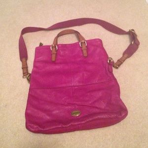 Fossil Leather Cross-body Bag