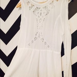 All white romper