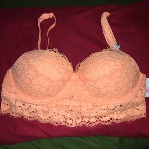 Vs pink lace bralette