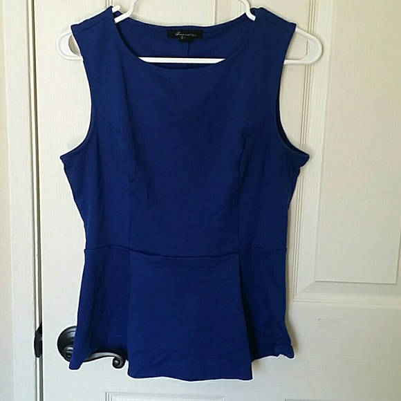 Forever 21 Tops - Blue peplum