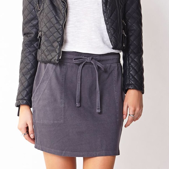 Sporty Knit Mini Skirt - Picture 2 of 2