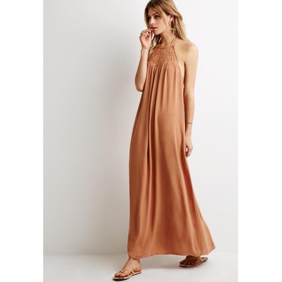 Halter maxi dress