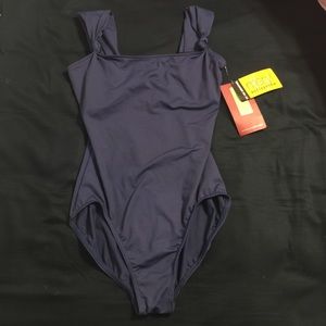 Brand new dark blue leotard