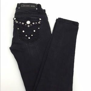 LA Idol Black Skinny Jeans