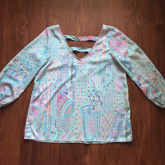 3/4 sleeve blouse