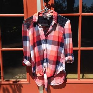 Lace/Plaid Country Girl Top