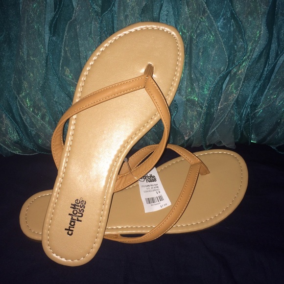NWT Charlotte Russe Flip Flops, Never Worn