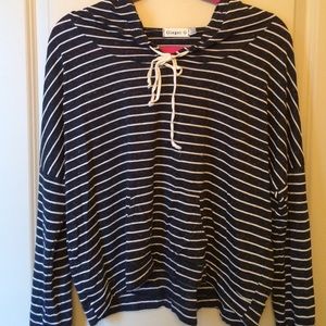 Striped hoodie