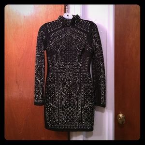 Va va Voom form fitting studded dress