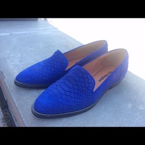 The Kooples SnakeSkin Leather Loafers