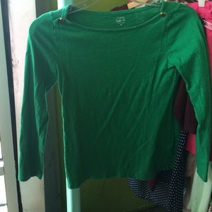JCrew Painter Tee Green