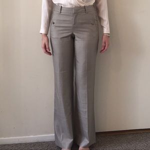 Banana Republic Tan Wool/Silk Suit Pants