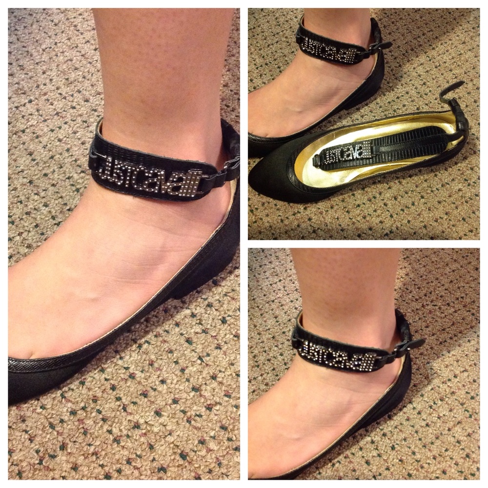 Beautiful black Cavalli flats