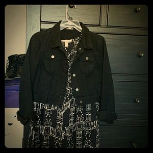 Black Forever 21 denim jacket