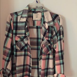 Lightweight Plaid Flannel Shirt