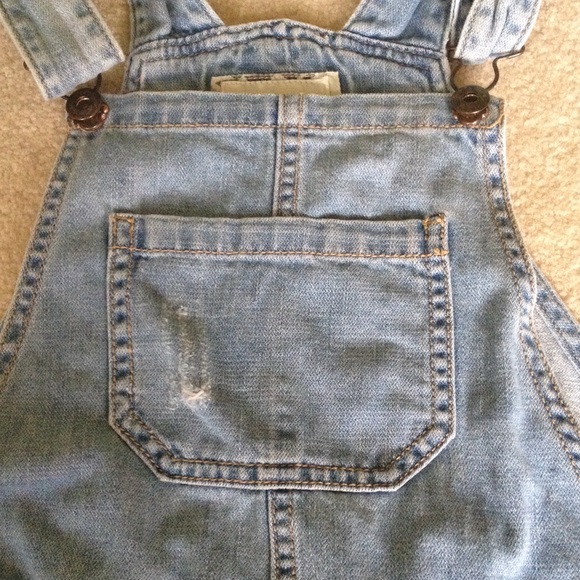 SOLD Forever 21 Denim Overalls - Picture 2 of 4