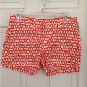 Orange Sail Boat Shorts