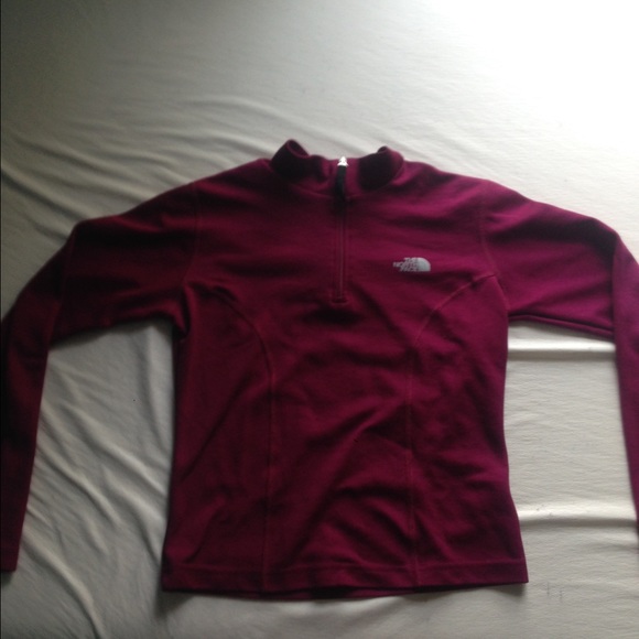 Quarter Zip Purple North Face Jacket