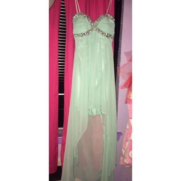 Deb Dresses Mint Green High Low Prom Dress Poshmark