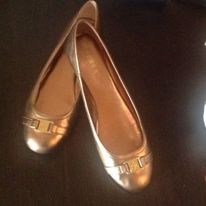Ralph Lauren Golden Flats (size 9.5)