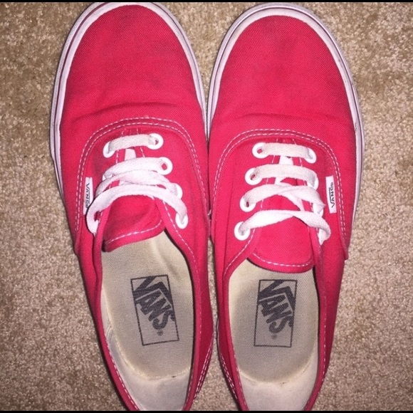 Red & white Vans