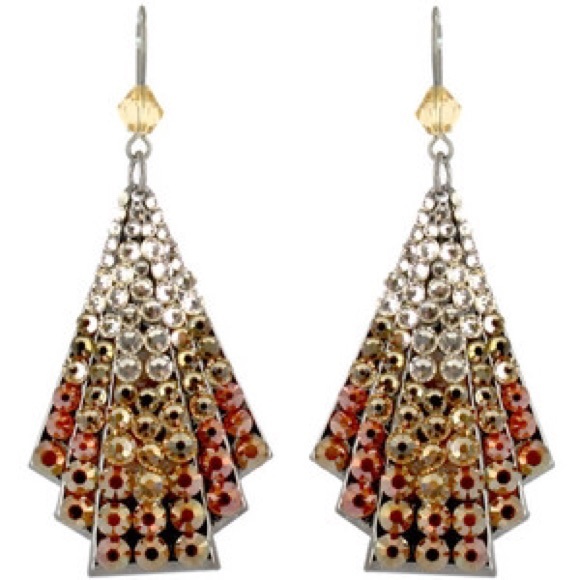 TARINA TARANTINO PAVE DECO FAN EARRING