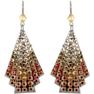 TARINA TARANTINO PAVE DECO FAN EARRING